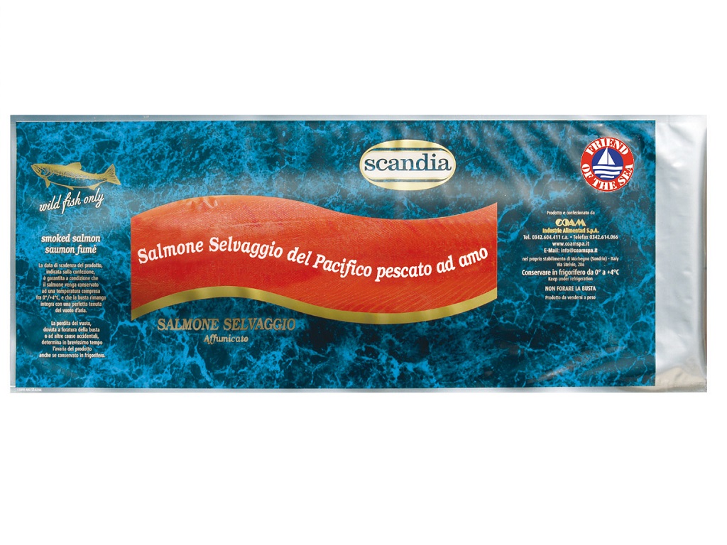 Salmone Reale Selvaggio affumicato - Banda Intera Medium
