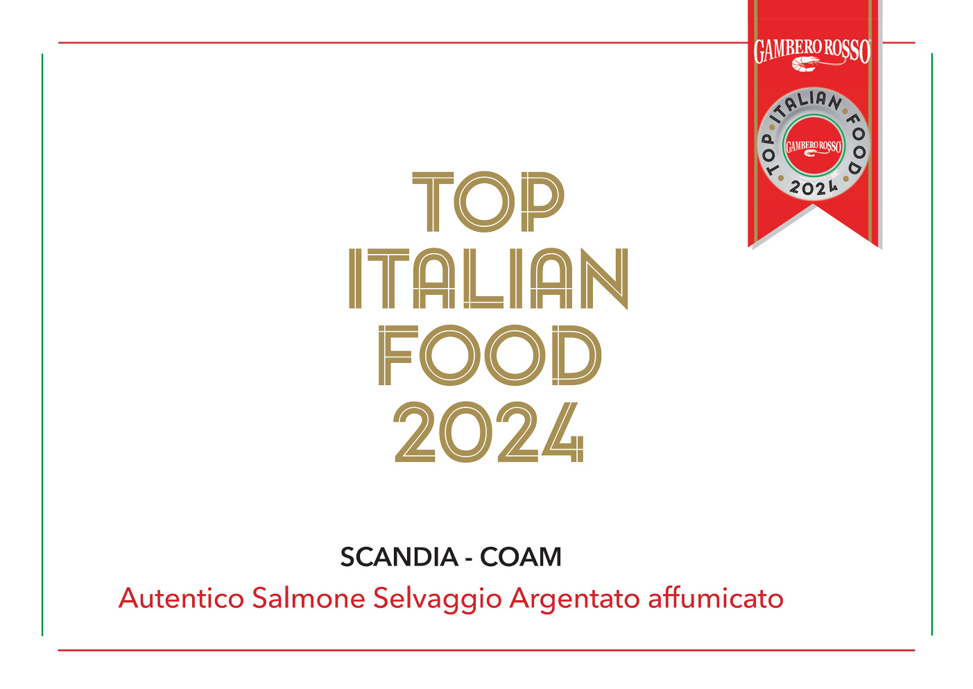 Fioretto di Salmone Selvaggio Coho Scandia