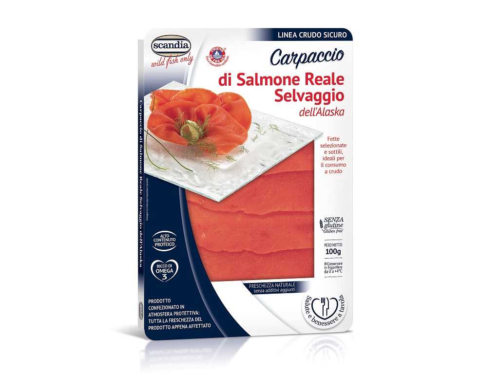 Carpaccio di Salmone Reale Selvaggio 100g