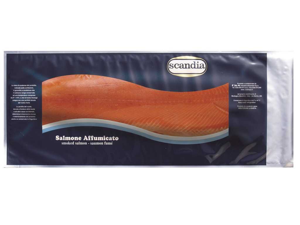 Salmone norvegese affumicato - Filetto Preaffettato 1Kg