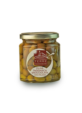 Olive Taggiasche biologiche denocciolate in salamoia - 314 ml