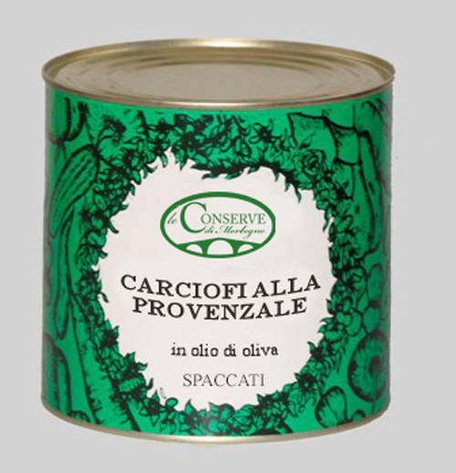 Latta 3 kg Carciofi spaccati alla Provenzale in olio di oliva
